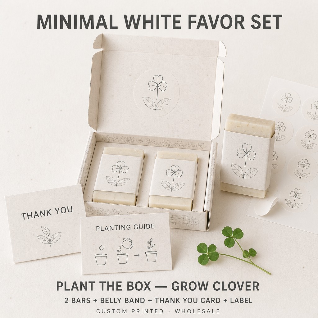 Set di Bomboniere Minimal Bianco