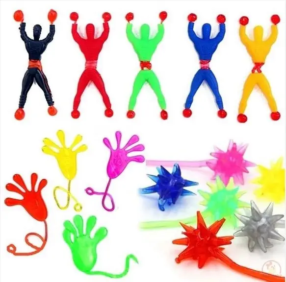 Soododo giocattolo divertente per bambini piccolo appiccicoso mano retrattile appiccicoso parete arrampicata palmo Stretching giocattoli
