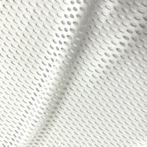 Hollandis kain renda jala Tulle elegan bunga merah spandeks nilon Jacquard sentuhan lembut elastis tinggi untuk gaun tirai Lingerie - Product Image 4