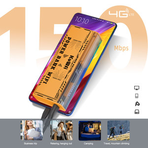 Alta velocità KuWFi 150Mbps viaggio di lavoro wifi router 4g funzione power bank mobile pocket 4g lte router con display a LED - Product Image 2