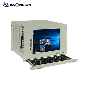Carcasa de estación de trabajo 8U todo en uno, pantalla lcd de 15 pulgadas con teclado táctil, ordenador industrial - Product Image 1