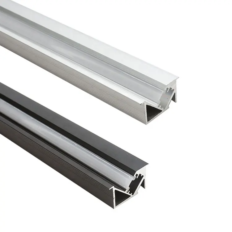 Perfil de aluminio para iluminación de pared con cubierta de PC, perfil de extrusión de aluminio, disipador de calor led