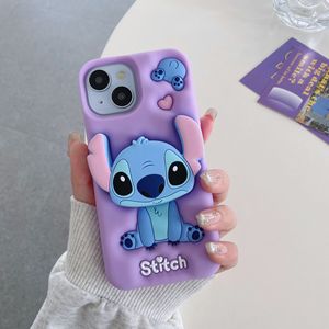 厂家直销定制适合iPhone 16卡通支架3D针脚手机壳15 Promax手机壳 - Product Image 5