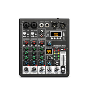 XTUGA Z-4 profesyonel 4 yollu XLR ses mikseri dahili 99 DSP etkisi kayıt canlı akışı için ses mikseri - Product Image 1