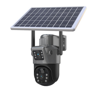 Paneles con energía solar 4G Tarjeta Sim/Wifi Red de seguridad inalámbrica para el hogar Sistema Cctv Lente dual al aire libre Wifi Cámara IP - Product Image 1
