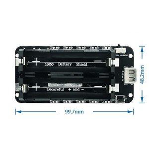 ESP8266 ESP32 Dual 18650 Lithium-Akku-Schild V8 5 V 2.2 A 3 V 1 A mobile Powerbank Akku-Lademodul Micro-USB für Arduino