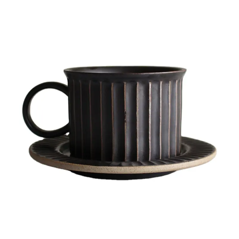Retro Inglese tazza di Caffè Casa Epoca Fatti A Mano In Ceramica Tazza di Caffè e Piattino