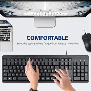 高品质廉价无线键盘2.4G 2.4Ghz USB可充电人体工程学机械办公家用键盘 - Product Image 6