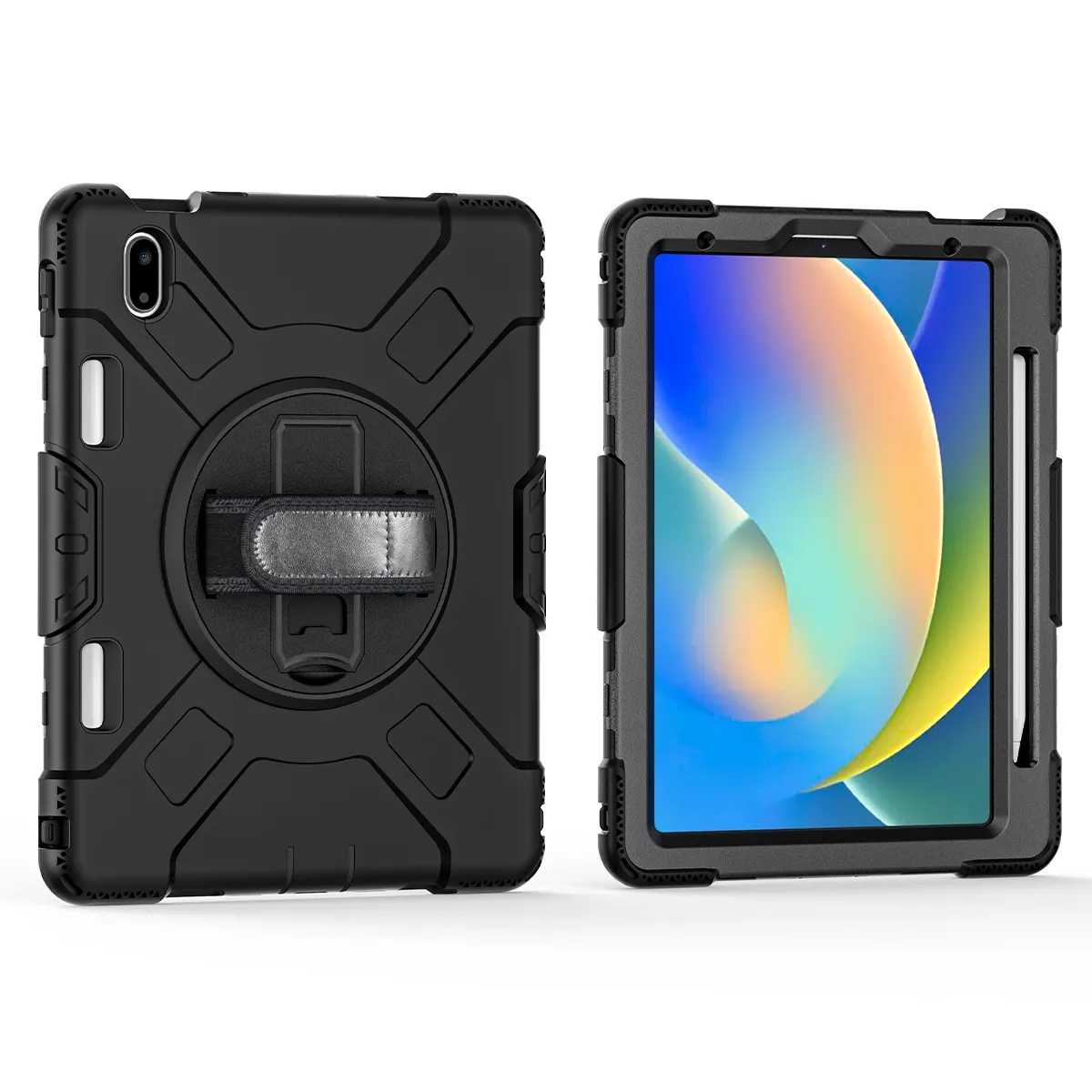 Heavy Duty Rugged Tablet Cover Case for ipad 10.22019/2020/2021 pen holder style case