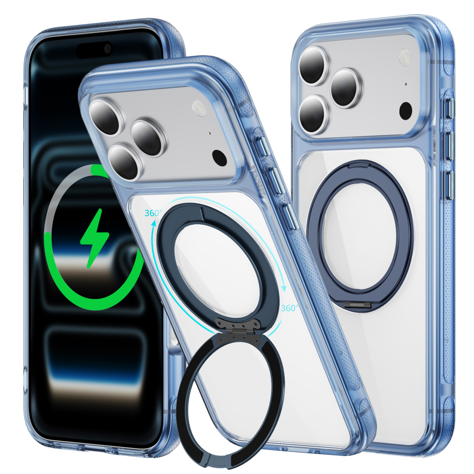 Bleu transparent