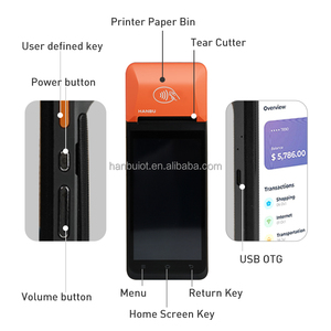 Портативный прочный Android 12,0/13,0 POS-аппарат QR-код сканер Wifi 4G Android Mobile POS-терминальная система с принтером - Product Image 5