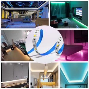 LED renkli Dimmer şerit PCB RGBWW işık çubuğu su geçirmez SMD 5050 RGBW 4 in 1 DC 12V 24V 60 Leds/m IP67 IP65 IP20 esnek beyaz - Product Image 6