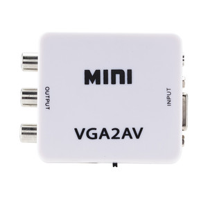 BAJEAL <strong>VGA</strong> <strong>to</strong> AV Adapter 1080p Mini VGA2AV <strong>RCA</strong> Converter Coaxial Monitoring Host <strong>to</strong> <strong>RCA</strong>