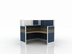 LCN Versatile Office Space <strong>Division</strong> Custom-Size Wood Panel Partition with Plated Aluminium Frame Various Color Options - Product Image 3