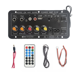 Hot Sales Power-off Função de Memória DC12V24V AC220V Multi-voltagem entrada Microfone Duplo Digital Power <span class=keywords><strong>Amplifier</strong></span> Board