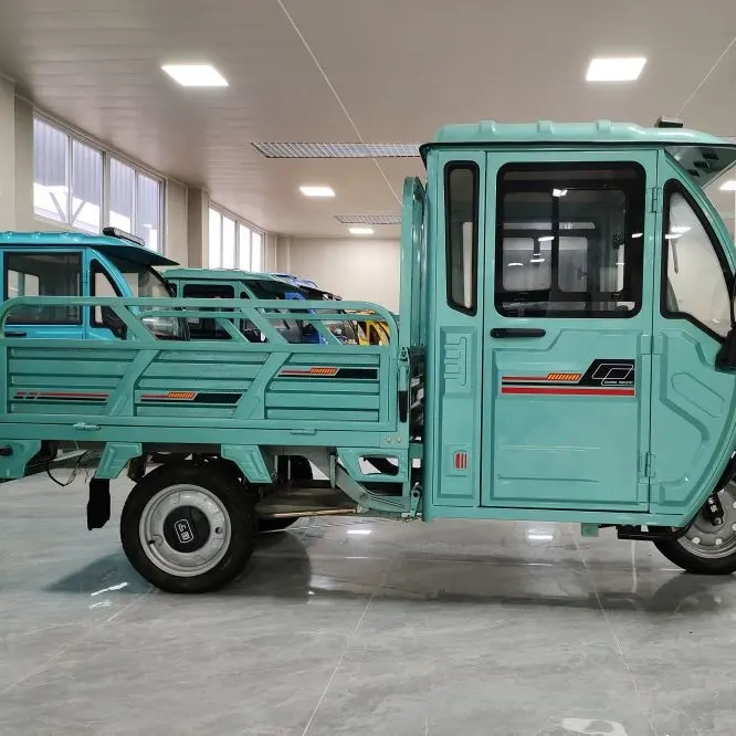 Dreirad Elektro-Dreirad Schwere Fracht 48v 800w Van Moped Cargo Elektrische Dreiräder für Beifahrers itz und Fracht