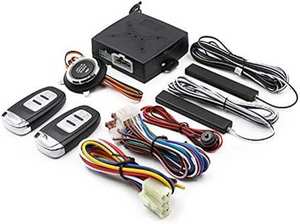 Universal Auto <strong>Start</strong> Stop Keyless Entry System Engine <strong>Start</strong> Alarm System <strong>Push</strong> One-<strong>button</strong> <strong>Start</strong> System Remote Car Accessories - Product Image 2