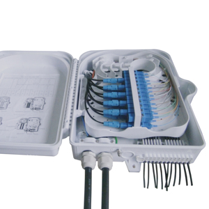 Montaje en pared para exteriores 4 8 12 16 Caja de terminación de fibra óptica de 24 núcleos Divisor FTTH FDB FTB ODB Caja de NAP - Product Image 1