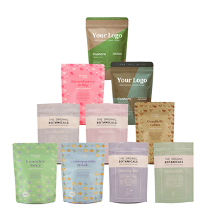 Đứng lên dây kéo giấy kraft nâu có thể khóa lại Ziplock nhiệt niêm phong thực phẩm lưu trữ doypack bao bì túi túi - Product Image 1