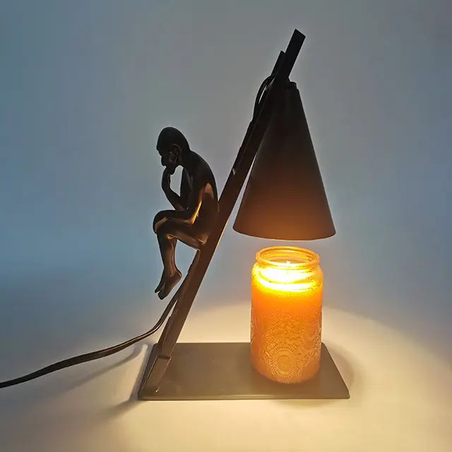 Amerika dekorasyon kısılabilir kokulu gece balmumu mum eriyik sıcak ışık mum lamba başucu okuma odası için
