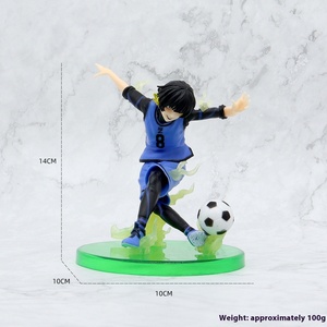 Anime mavi cezaevi Jie Shiyi arı Le futbol oyuncu PVC el yapımı modeli geri Fu Cheng Shilang Ling Wang - Product Image 6