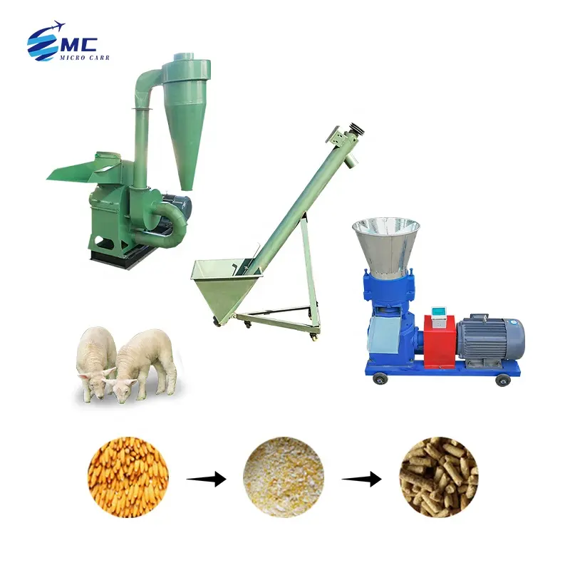 소 닭 농축 자동 투약 사료 생산에 다른 사료 펠렛 가공 기계 제작 생산 라인