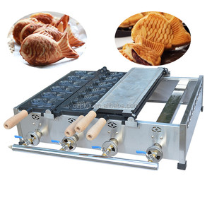 Taiyaki Machine Fish Shaped Waffle Machine Fish <strong>Cake</strong> <strong>Maker</strong> <strong>2</strong> Plates Fish Red Bean Waffle Machine Non-stick LPG Gas 6pcs*<strong>2</strong> - Product Image 3