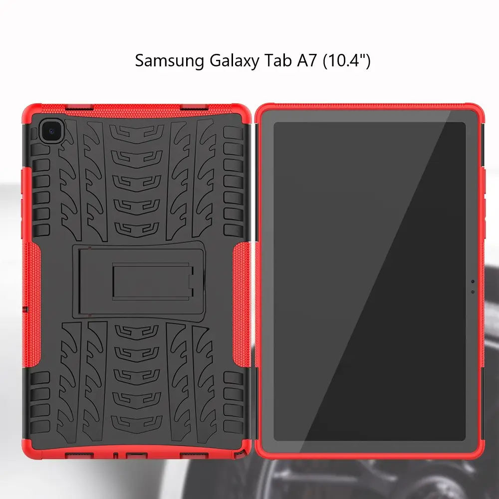 Funda de protección completa doble para tableta, carcasa rígida de TPU y PC con patrón deslumbrante, soporte 2 en 1 para Samsung Galaxy Tab A7 de 10,4 pulgadas