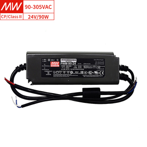 MEAN WELL <strong>PWM</strong>-90-24 <strong>LED</strong> <strong>Driver</strong> 24V Output 90W High Efficiency 94% IP67 3-in-1 Dimming for Diverse Lighting Environments - Product Image 1
