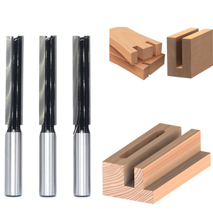 Bit Bộ định tuyến thẳng, chân 1/2 ", thêm 2.5 inch dài, sáo đôi cacbua cho định tuyến chế biến gỗ, lao, dadoing - Product Image 1