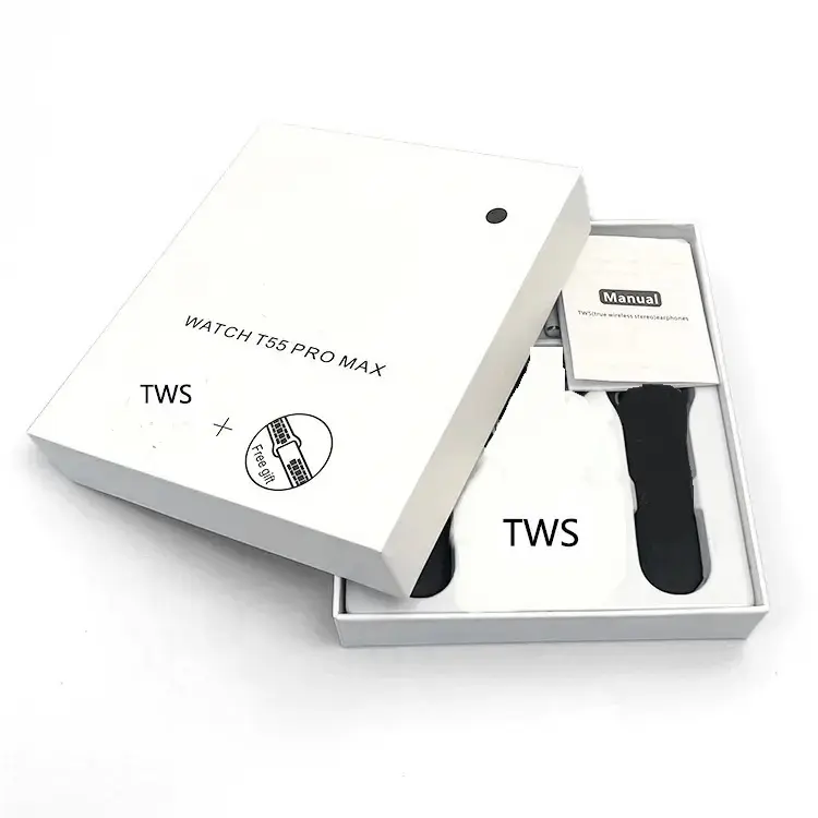 Serie 8 Tws Earbuds 2 En 1 Smartwatch Reloj Montre Intelligente Smart Watch T55 Pro Max