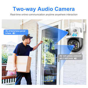 V380 Pro 4MP HD çift Lens CCTV IP kamera 4G SIM kart gece görüş ev kullanımı ile güneş enerjili güvenlik sistemi açık ağ - Product Image 3