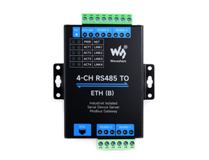 4-CH RS485至POE ETH (B) 波共享以太网串行服务器4通道RS485独立操作Modbus网关MQTT网关 - Product Image 5