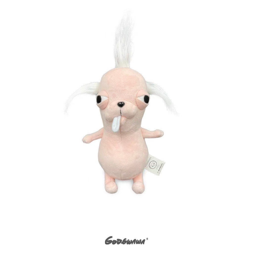 Chihuahua crested rosa y blanco