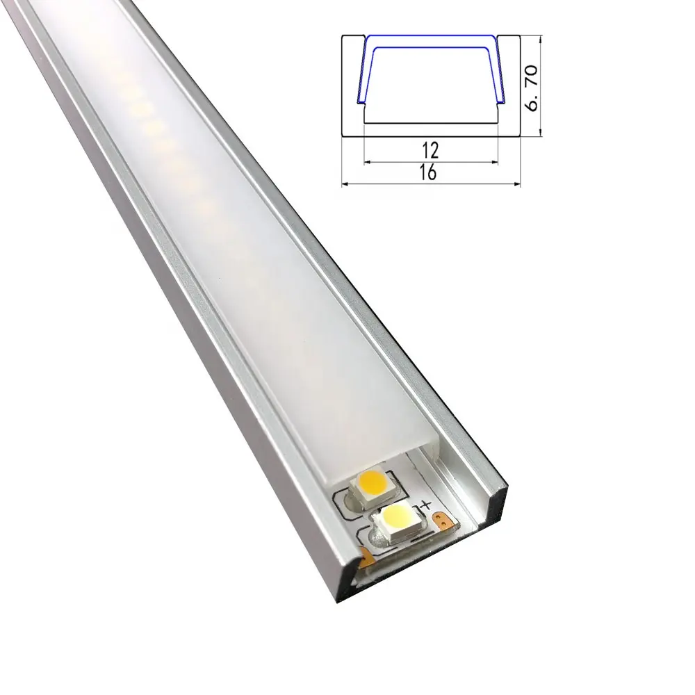 SDW012 SlimPro 2M Perfil de aluminio Delgado/Extrusión/Marco para tira de luz LED
