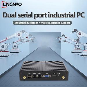 N2830 Fanless Micro Industrial <strong>Computer</strong> Desktop PC Dual LAN Win10 Mini PC