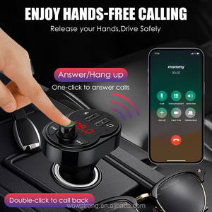 3 в 1 Bluetooth FM-передатчик для автомобильного MP3-плеера адаптер громкой связи с функцией памяти Bluetooths радио для автомобилей 2 USB зарядка - Product Image 5