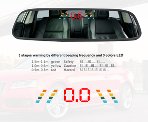 For Honda Car <strong>Reverse</strong> Camera <strong>System</strong> With Auto White Balance AHD Image <strong>Sensor</strong> 4 <strong>Wireless</strong> Parking <strong>Sensors</strong>-Rearview Mirror Display - Product Image 3