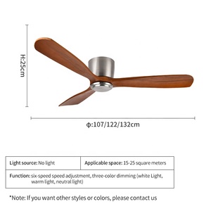 C043 42/48/52带灯套件的吊扇带遥控42/48/52带灯套件的吊扇 - Product Image 3
