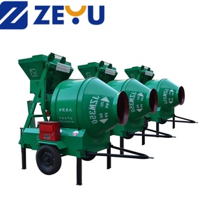 תוצרת סין נייד 14-30 m3/h בטון רולר מחיר נמוך חשמלי/דיזל תוף בטון מכונת מערבל בטון עם הרמה