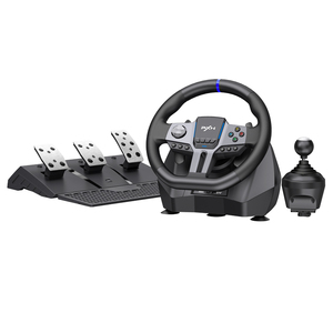 PXN V9 Xbox ucuz yarış tekerleği oyunu Xbox One için çok seviyeli titreşim ile direksiyon çelik jant - Product Image 1