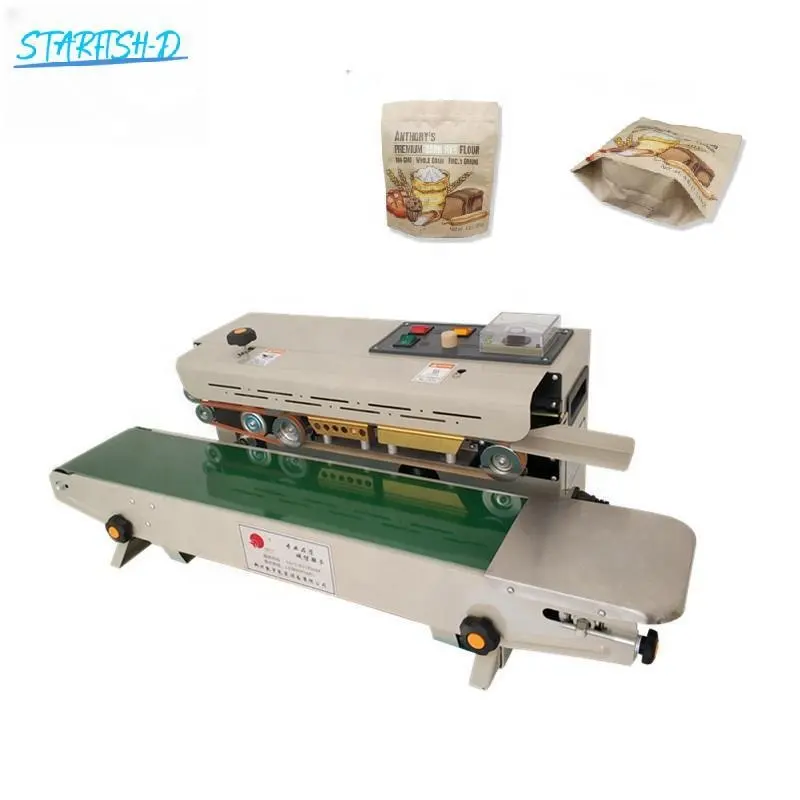 Horizontal Intelligent Inkjet Sealing Machine for Packing Plastic Film Band with Stainless Steel Date Printing and Fill Nitrogen