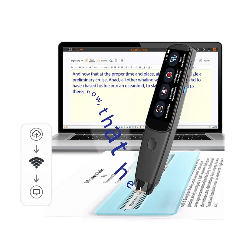 2024 di scansione portatile penna di lettura traduttore di lingua 112 WiFi Mobile Smart Scanner dizionario vocale insegnante studente