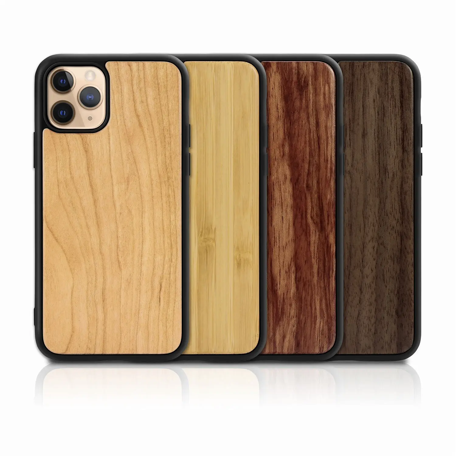 뜨거운 새로운 제품 럭셔리 나무 액세서리 휴대 전화 케이스 아이폰 13 11 12 13 프로 맥스 나무 커버