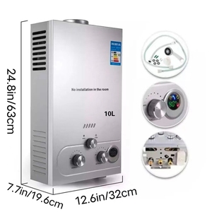 6L/8L/10L/12L/16L/18L LPG/LNGガス給湯器インスタントタンクレスガス給湯器プロパン/ブタン/天然ガス