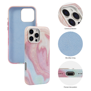 เคสโทรศัพท์หนัง PU วิบวับแบบแม่เหล็กทำด้วยมือสำหรับ iPhone 16 15 14 13 12 PRO MAX - Product Image 2