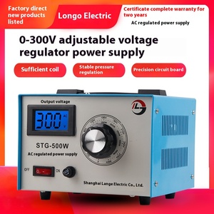 Três fases STG-0.5K LED Regulador De Potência 220V Entrada 0-300V Saída SVC Ajustável para Uso Doméstico 50Hz Eletrônica Contato