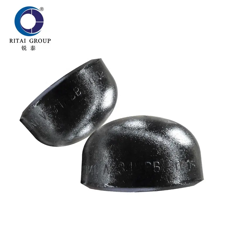 butt weld carbon steel pipe round stamped galvanized carbon steel end Industry cap