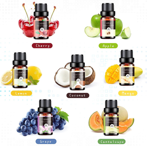 Aromaterapi yağları meyveli uçucu yağlar Set çilek elma ananas salatalık kiraz koku yağı difüzör mum yapımı için - Product Image 3