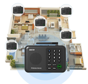 Inalámbrico para un rango de 1 milla Sistema de intercomunicación inalámbrico de 10 canales para el hogar para casa, negocios, oficina, intercomunicador, sistema de comunicación para el hogar